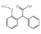 Benzeneacetic acid,2-methoxy-a-phenyl-结构式