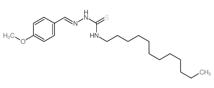 Hydrazinecarbothioamide,N-dodecyl-2-[(4-methoxyphenyl)methylene]- Structure