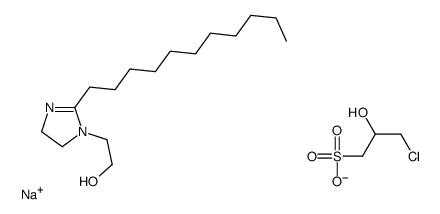 sodium,3-chloro-2-hydroxypropane-1-sulfonate,2-(2-undecyl-4,5-dihydroimidazol-1-yl)ethanol结构式