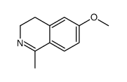 6-甲氧基-1-甲基-3,4-二氢异喹啉结构式