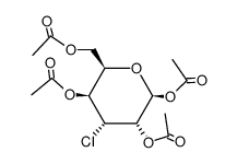 tetra-O-acetyl-3-chloro-3-deoxy-β-D-gulopyranose Structure