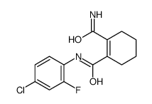 2-N-(4-chloro-2-fluorophenyl)cyclohexene-1,2-dicarboxamide结构式
