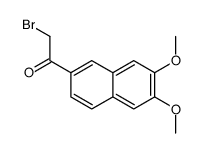 2-bromo-1-(6,7-dimethoxynaphthalen-2-yl)ethanone结构式