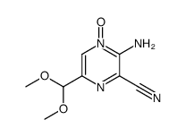 2-amino-3-cyano-5-(dimethoxymethyl)pyrazine 1-oxide Structure