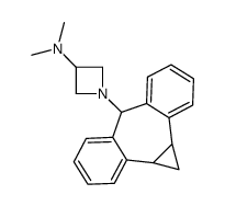 1-[Dibenzo[a,e]cyclopropa[c]cyclohepten-6-yl]-N,N-dimethyl-3-azetidinamine Structure