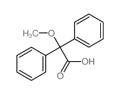 2-methoxy-2,2-diphenyl-acetic acid structure