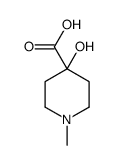 4-Piperidinecarboxylic acid, 4-hydroxy-1-methyl- (9CI) Structure