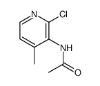N-(2-氯-4-甲基-3-吡啶基)乙酰胺结构式
