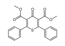 3,5-Bis(carbomethoxy)-2,6-diphenyl-4H-thiopyran-4-one Structure