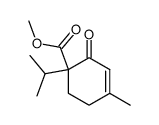 methyl 1-isopropyl-4-methyl-2-oxocyclohex-3-ene-1-carboxylate Structure