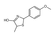 2-(4-methoxyphenyl)-5-methyl-1,3-thiazolidin-4-one Structure