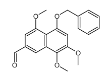 4,7,8-trimethoxy-5-phenylmethoxynaphthalene-2-carbaldehyde结构式