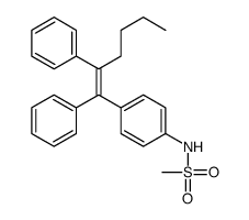 N-[4-(1,2-diphenylhex-1-enyl)phenyl]methanesulfonamide结构式