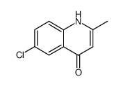 6-CHLORO-4-HYDROXY-2-METHYLQUINOLINE结构式
