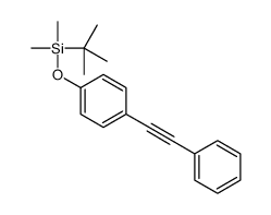 tert-butyl-dimethyl-[4-(2-phenylethynyl)phenoxy]silane Structure