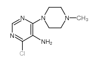 4-chloro-6-(4-methylpiperazin-1-yl)pyrimidin-5-amine Structure