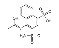 8-Quinolinesulfonic acid,5-acetamido-6-sulfamyl- (4CI) structure