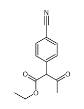 2-(4-氰基苯基)-3-氧代丁酸乙酯结构式