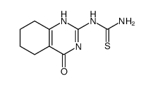 Thiourea, N-(3,4,5,6,7,8-hexahydro-4-oxo-2-quinazolinyl)结构式