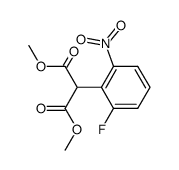 2-(2-fluoro-6-nitrophenyl)malonic acid dimethyl ester结构式