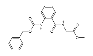 methyl [(2-{[(benzyloxy)carbonyl]amino}benzoyl)amino]acetate结构式
