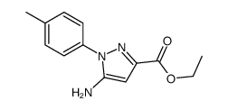 5-氨基-1-甲苯-1H-吡唑-3-甲酸乙酯结构式