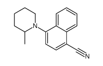 4-(2-methylpiperidin-1-yl)naphthalene-1-carbonitrile结构式