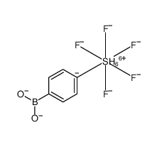 Sulfate(2-), (4-boronatophenyl)pentafluoro-, dihydrogen, (OC-6-21) Structure