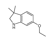 6-ethoxy-3,3-dimethyl-1,2-dihydroindole结构式