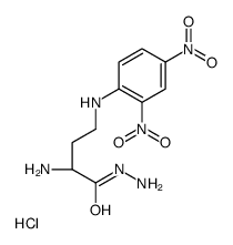 N(4)-dinitrophenyl-2,4-diaminobutyric acid hydrazide结构式
