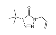 1-tert-butyl-4-prop-2-enyltetrazol-5-one结构式