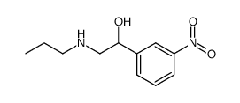 1-m-Nitrophenyl-2-propylaminoethanol Structure