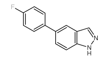 5-(4-氟苯基)-1H-吲唑结构式