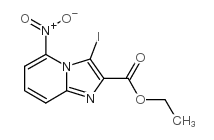 3-碘-5-硝基咪唑并[1,2-a]吡啶-2-羧酸乙酯结构式