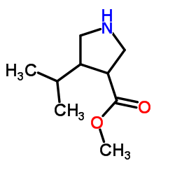 4-异丙基-吡咯烷-3-羧酸甲酯结构式