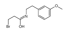 3-bromo-N-[2-(3-methoxyphenyl)ethyl]propanamide Structure