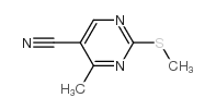 2-甲硫基-4-甲基-5-嘧啶甲腈结构式