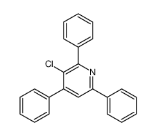 3-chloro-2,4,6-triphenylpyridine Structure