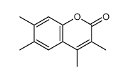 3,4,6,7-tetramethylchromen-2-one Structure