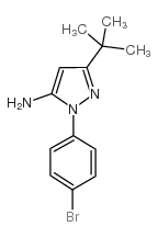 2-(4-溴苯基)-5-叔丁基-2H-吡唑-3-胺结构式