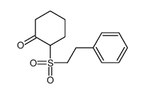 2-(2-phenylethylsulfonyl)cyclohexan-1-one Structure