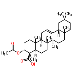 3-O-Acetyl-alpha-boswellic acid structure