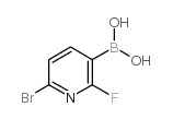 (6-bromo-2-fluoropyridin-3-yl)boronic acid Structure