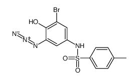 N-(3-azido-5-bromo-4-hydroxyphenyl)-4-methylbenzenesulfonamide Structure
