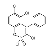 2,3,5,6-tetrachloro-4-phenyl-1,2λ5-benzoxaphosphinine 2-oxide Structure