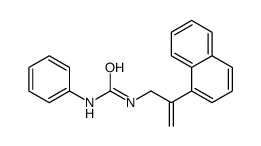 1-(2-naphthalen-1-ylprop-2-enyl)-3-phenylurea结构式