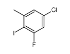 5-chloro-1-fluoro-2-iodo-3-methylbenzene Structure