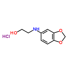 N-羟乙基-3,4-亚甲二氧基苯胺盐酸盐结构式