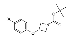 3-(4-溴苯氧基)氮杂环丁烷-1-羧酸叔丁酯结构式