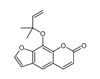 9-(2-methylbut-3-en-2-yloxy)furo[3,2-g]chromen-7-one Structure